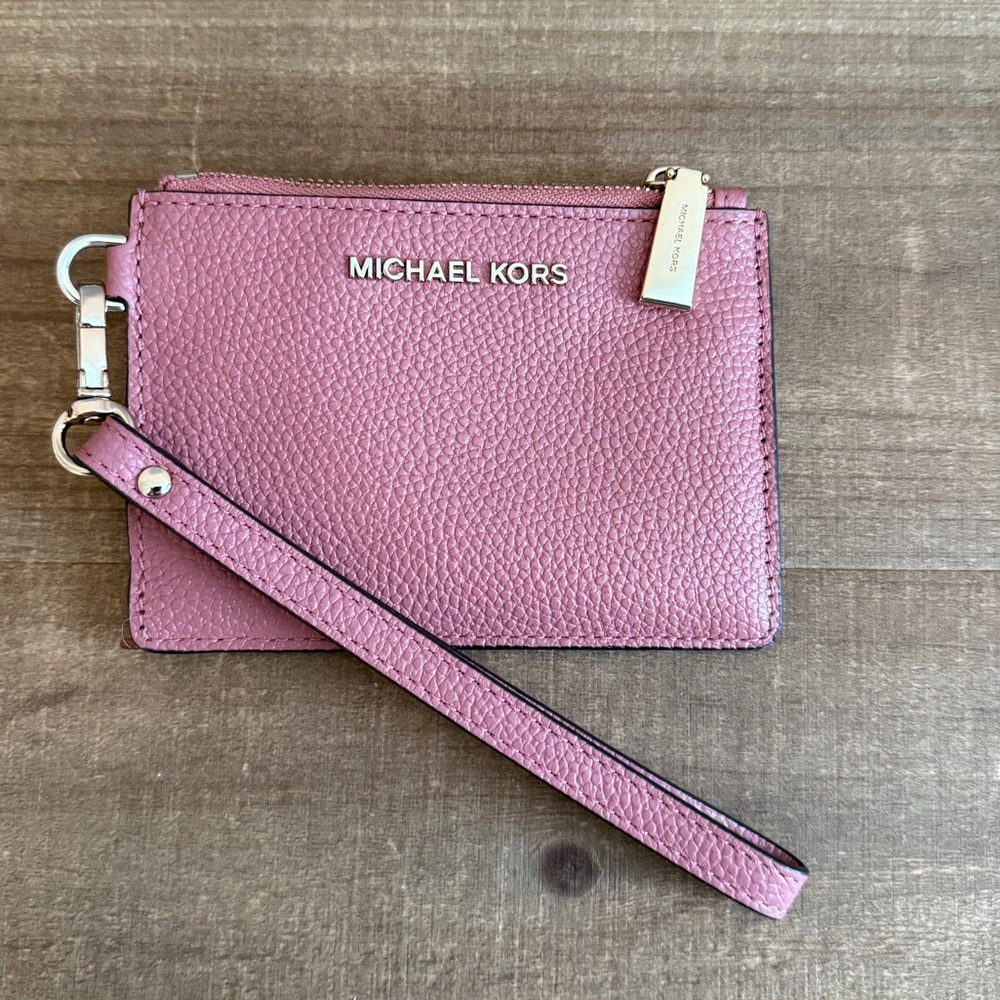 Michael Kors Rose Wristlet with Strap